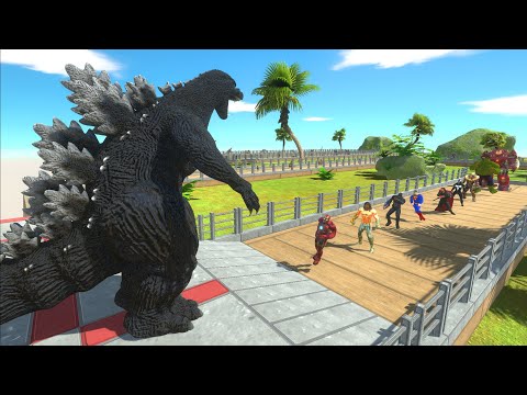 HEISEI GODZILLA OASIS DEATH RUN - Animal Revolt Battle Simulator