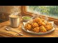 Rainy Day In Indian Village ️ Making Crispy Pakora Masala Chai Ghibli ASMR
