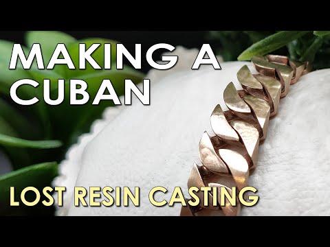 Cuban Link chains - CAD, 3D Printing & Metal Casting using Bluecast X One
