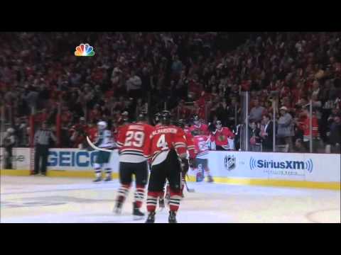 Andrew Shaw slapshot goal 4-1 May 9 2013 Minnesota Wild vs Chicago Blackhawks NHL Hockey