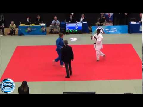European Judo Cup Seniors London 2014 Final  78kg MENTOUOPOU GERALDINE FRA   GARRY CHRISTELLE FRA