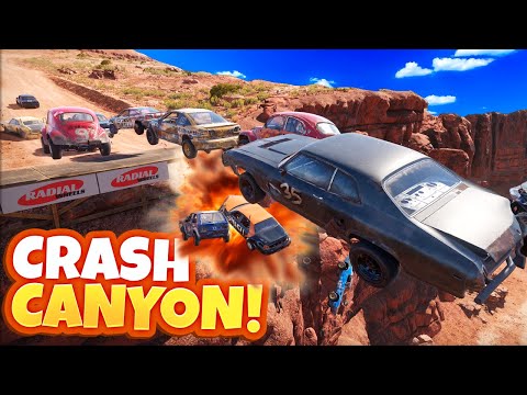 I Sent My Car Flying Off the Canyon in Wreckfest 2’s New Track!