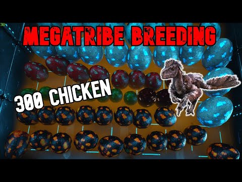 MegaTribe Life #17 - Breeding 300 Deinonychus  | UNLUCKY | Ark Official PvP  🍭