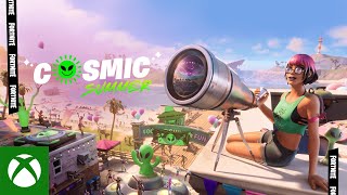 Xbox Cosmic Summer Comes To The Fortnite Island anuncio