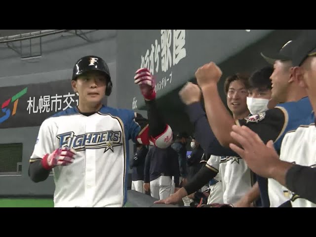 【6回裏】豪快な一発!! ファイターズ・野村が反撃の狼煙を上げるホームラン!! 2021/3/6 F-G