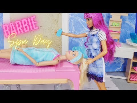 Barbie Spa Day! Ken gifts Barbie a day of Relaxation at the Spa.
