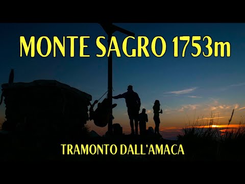 TRAMONTO dalla VETTA del MONTE SAGRO (1753 mt) - la MONTAGNA di CARRARA