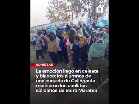 🩵Un gesto solidario que abrigó corazones en Calingasta