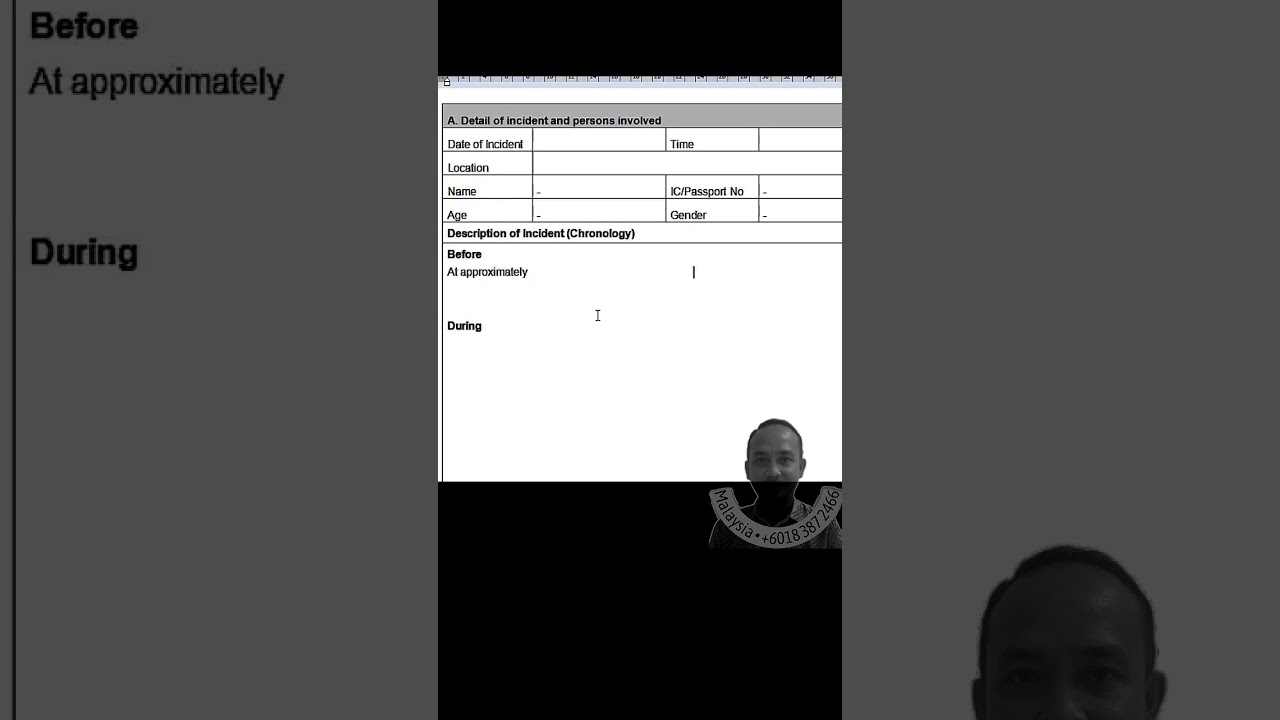 #write #hse incident #report. Im #jobsearch 4 #work in #construction #malaysia #viral #fyp #linkedin