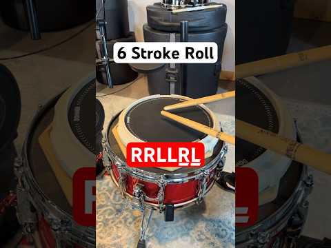 How to play a SIX STROKE ROLL! #drums