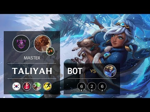 Taliyah Bot vs Ezreal - KR Master Patch 9.22