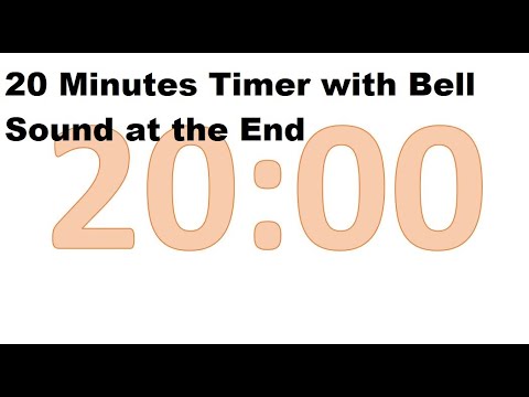 20-Minute Timer with Bell Sound at the End | Perfect for Focus, Study, or Meditation