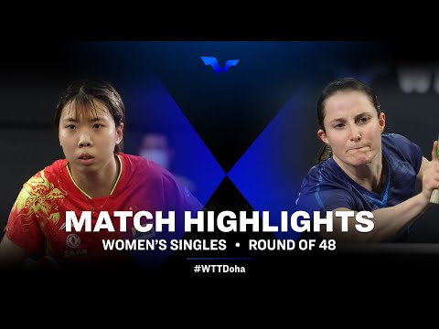 Qi Fei vs Sabine Winter | WS | WTT Star Contender Doha 2022 (R48)