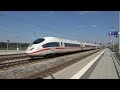 trains at high speed around Europe. Very fast trains! Spain, Germany, Switzerland, and France!