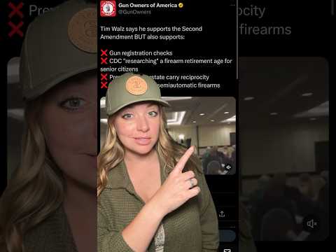 Walz: I Support The 2A… BUT... #2ndamendment #shortsvideo #shortsfeed #shorts Thumbnail