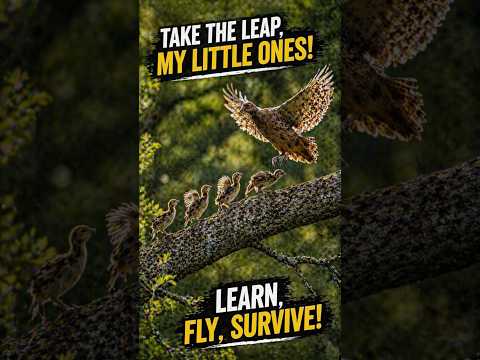 A mother pheasant gave her chicks a real flying lesson #wildlife #shorts #animals