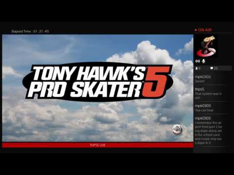 Tony Hawk Pro Skate 5 - PS4 - Live Stream  (Part 6)