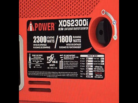 iPower XOS2300i Generator set up out of the box
