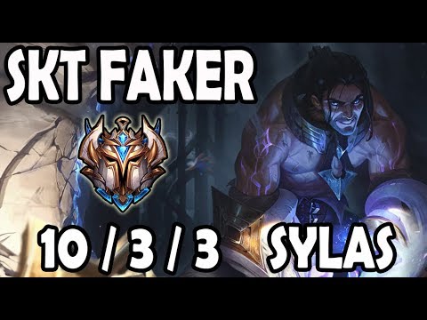 SKT T1 Faker SYLAS vs QIYANA (MID) Ranked Challenger Korea