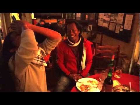 Tongam Sirait hearing the Romanian cover version of "Mengkel Nama Ahu" for the first time