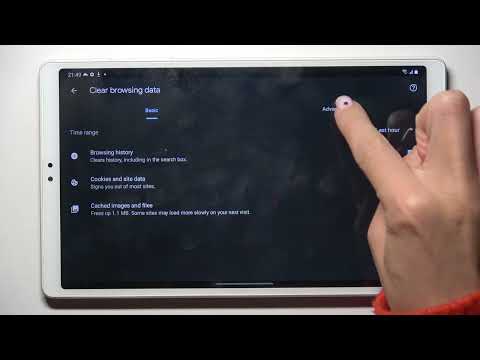 How to Clear Browsing Data on Samsung Galaxy Tab A7 Lite - Remove Chrome Data