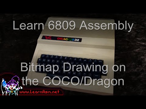 Bitmap Drawing on the Dragon / Tandy CoCo - 6809 ASM P4
