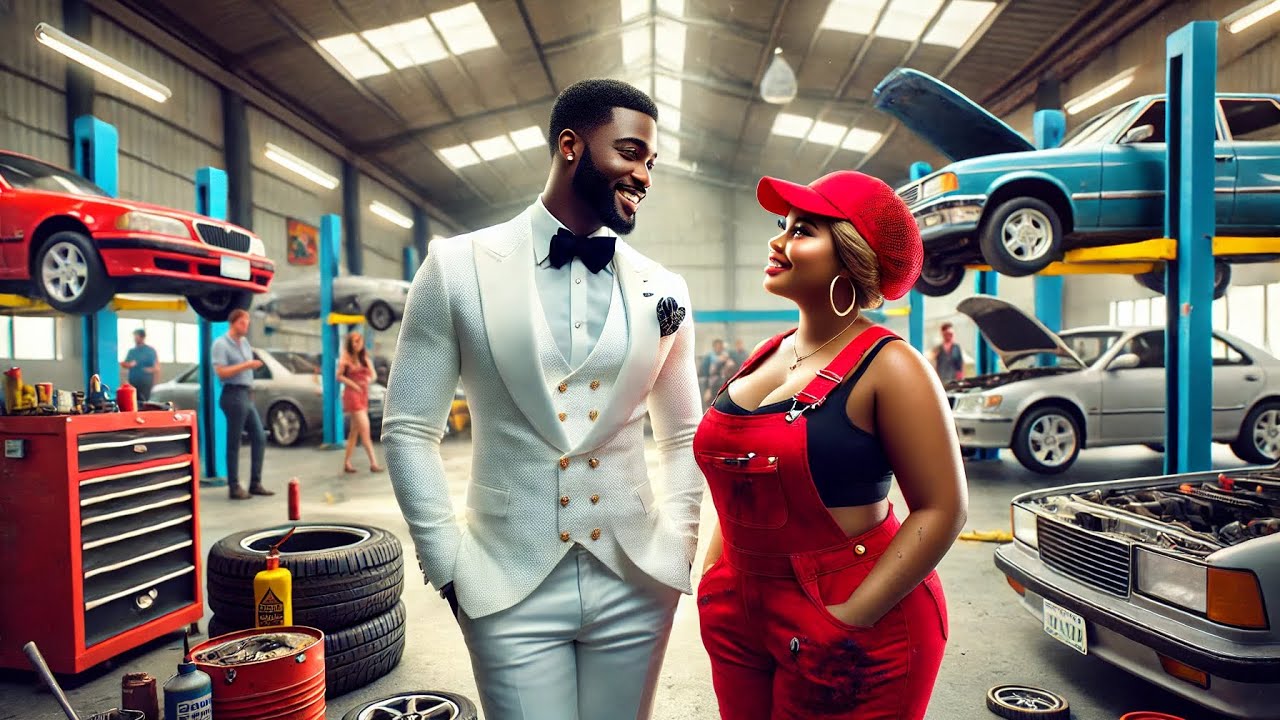 handsome billionaire falls in love with a poor female mechanic then this happened #africantales