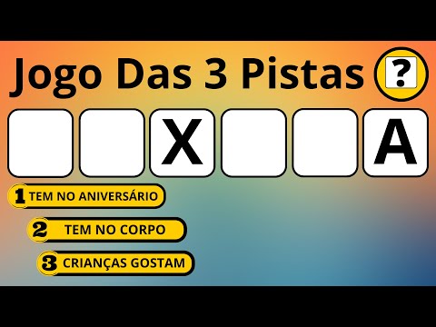 Jogo Das 3 Pistas | Quiz Para Descobrir Qual é a Palavra Certa Com Apenas 3 Dicas #jogodas3pistas