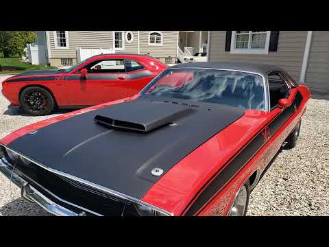 1970 and 2018 Challenger T/A comparison.