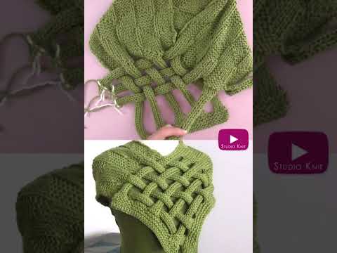 Braided Celtic Knot Scarf Knitting Pattern