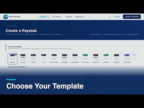 How to Choose a Pay Stub Template and Header Style
