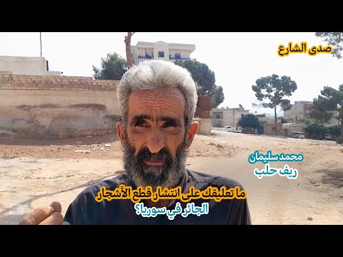 ما تعليقك على انتشار قطع الأشجار الجائر في سوريا؟