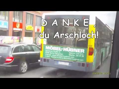 Nachricht an Busfahrer: Danke, du Arschloch! (09.07.2016)