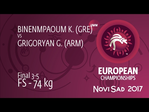 BRONZE FS - 74 kg: G. GRIGORYAN (ARM) df. K. BINENMPAOUM (GRE), 9-3