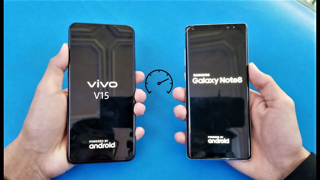 Vivo V15 vs Samsung Galaxy Note 8 - Speed Test - (HD)