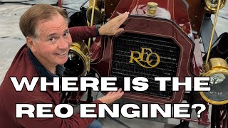 Where is the engine in this 1909 REO
