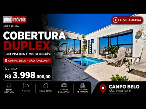 Vídeo do imóvel — Cobertura no Campo Belo 389mts pronta para morar