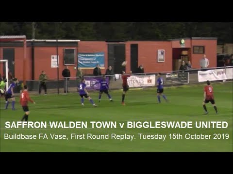 Saffron Walden Town v Biggleswade United. Buildbase FA Vase, First Round Replay. Season 2019-20.