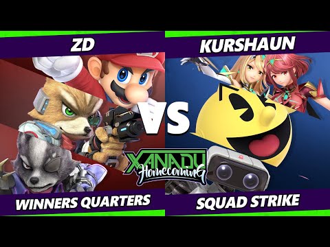 Xanadu Homecoming Squad Strike Winners Quarters - ZD Vs. Kurshaun - Smash Ultimate - SSBU
