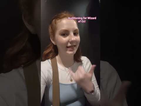 auditioning for wizard of Oz #musical #actor #wizardofoz #audtion