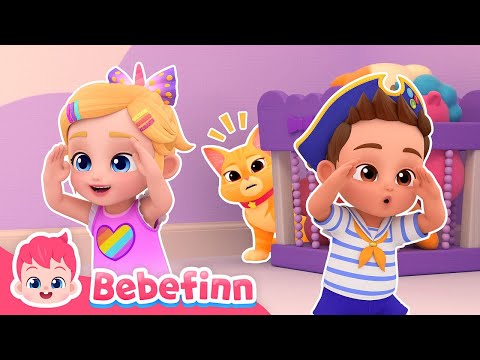 🫣 Peek-a-Boo! I See Boo! 🐈 ㅣBebefinn Playtime | Musical Stories