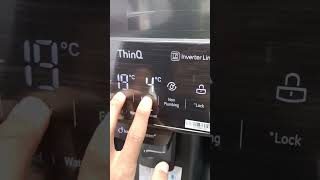 How set and release LG Refrigerator side by side demo mode OFF