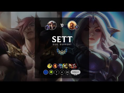 Sett Support vs Leona - EUW Challenger Patch 12.16