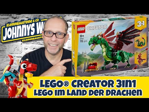 Fabelhaft? LEGO® im Land der Drachen  3in1 Creator 31161 Grüner Drache