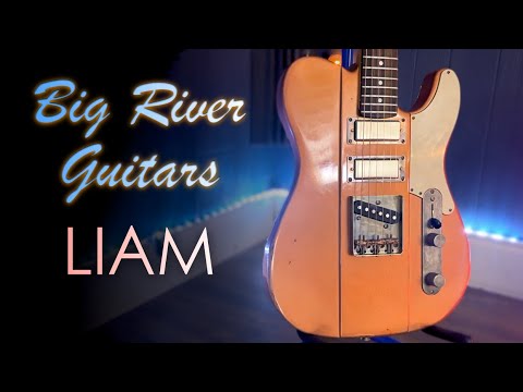 Big River “Liam” • Heavy Aged Black over Metallic Gold Top Nitro • R.Maple/Rosewood • Onamac Pick Ups image 18