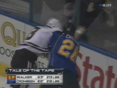 Matt Walker vs B.J. Crombeen Feb 13, 2009