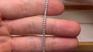 Diamond Tennis Bracelet 2.00ct G/SI2, 9k White Gold (84 Diamonds) 7.25 inch