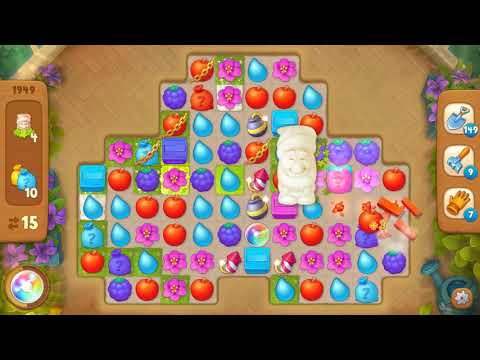 Gardenscapes Area 9 Day 1 Level 1949 - No Boosters Or Hacks