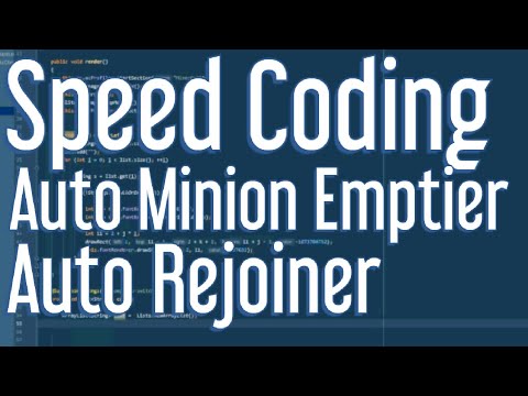 Auto Minion Emptier & Auto Rejoiner || Speed Coding