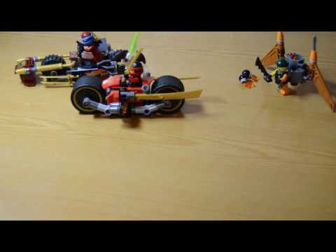 Обзор набора лего ниндзяго-70600-погоня на мотоциклах.